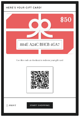 shopify gift card