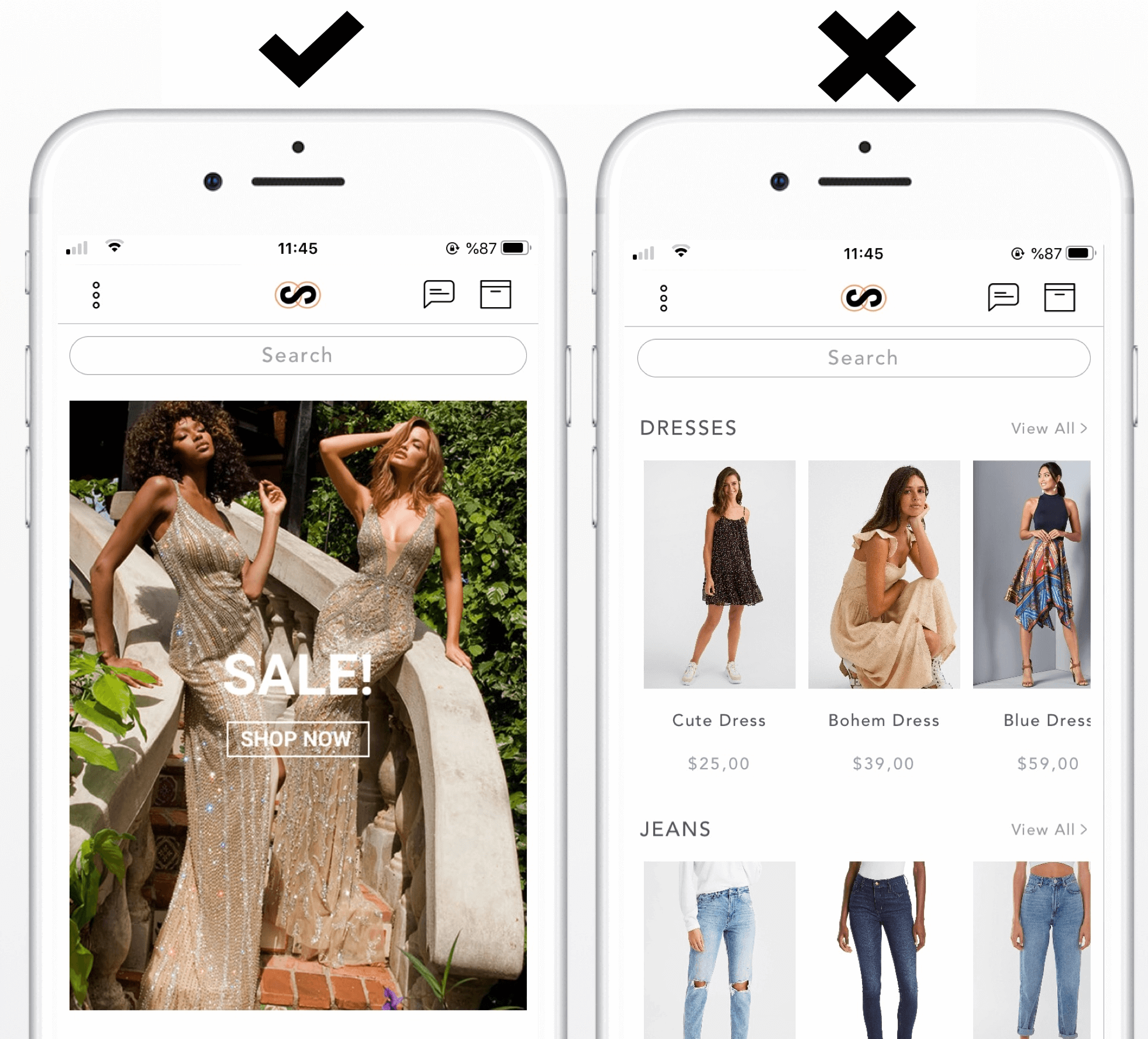 shopify mobile app design