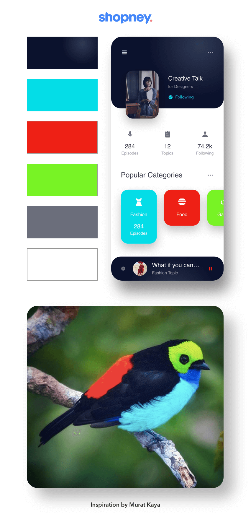 Nature inspired interface design example