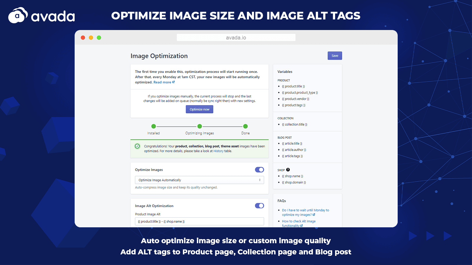 shopify app image optimizer