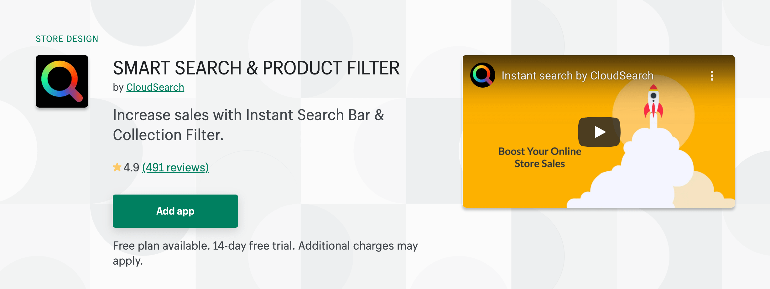 Shopify App Store- Smart Search& Product Filter