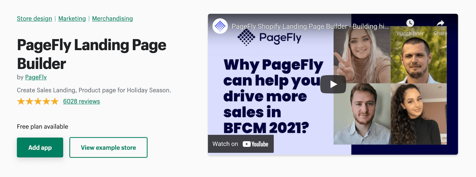 Shopify App Store- PageFly Landing Page Builder- Conversion Rate