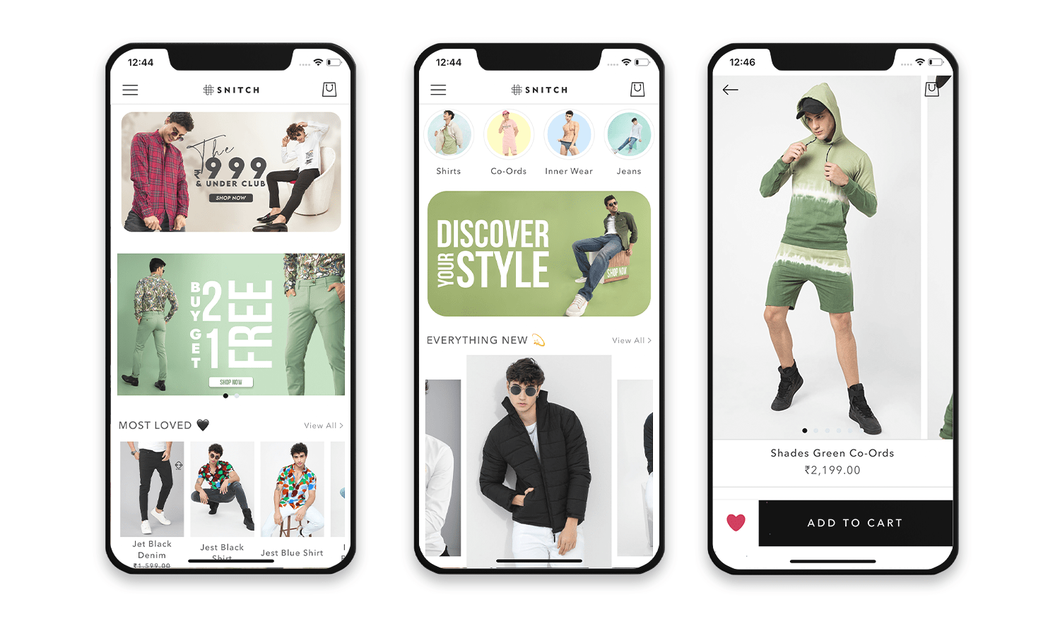 Top eCommerce Mobile App Design Examples-Snitch 