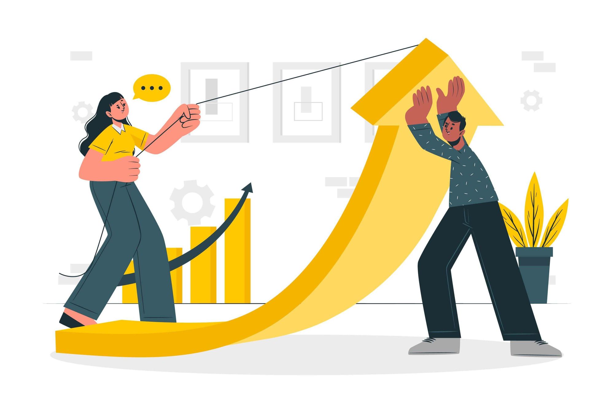 increasing sales illustration