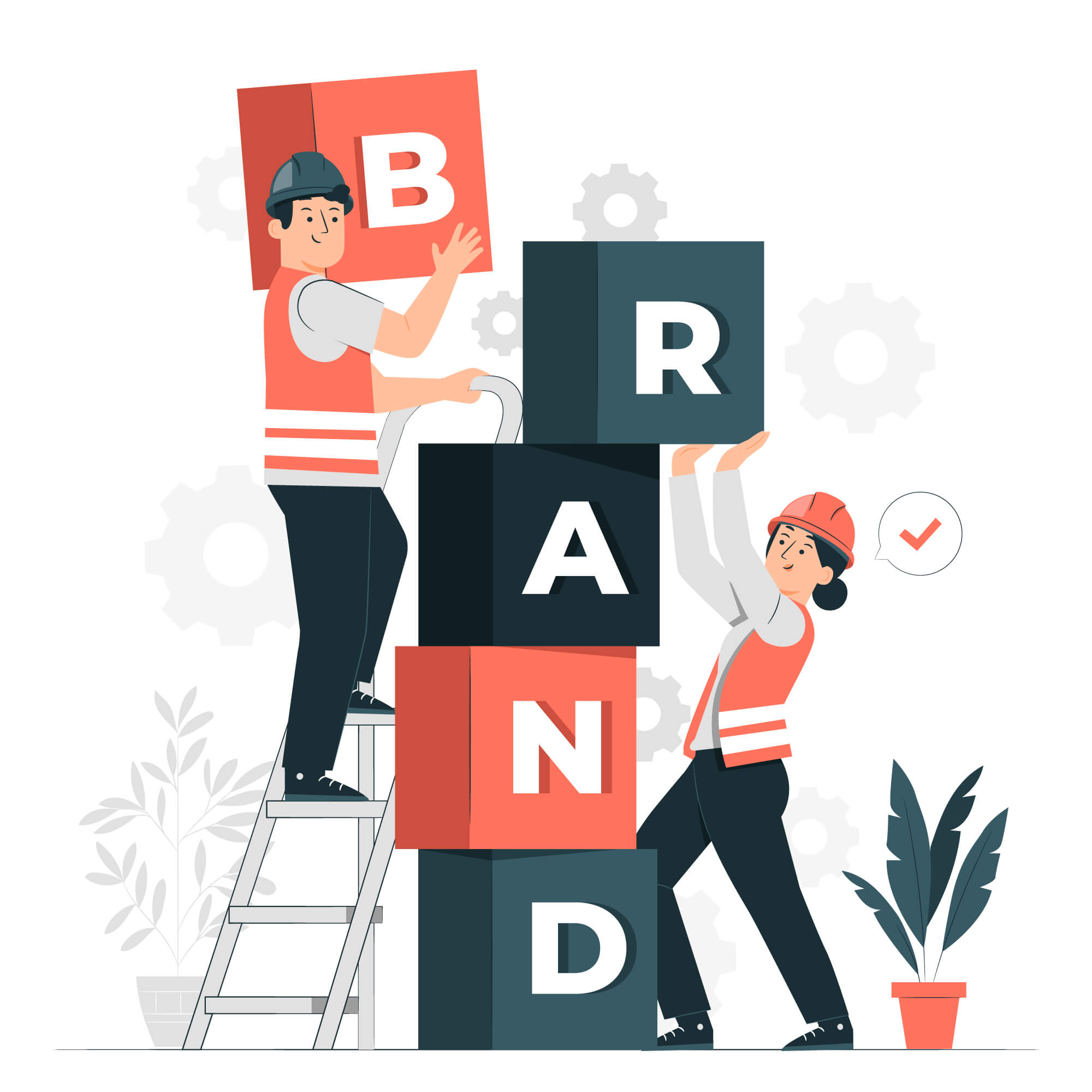 increasing brand awareness illustration