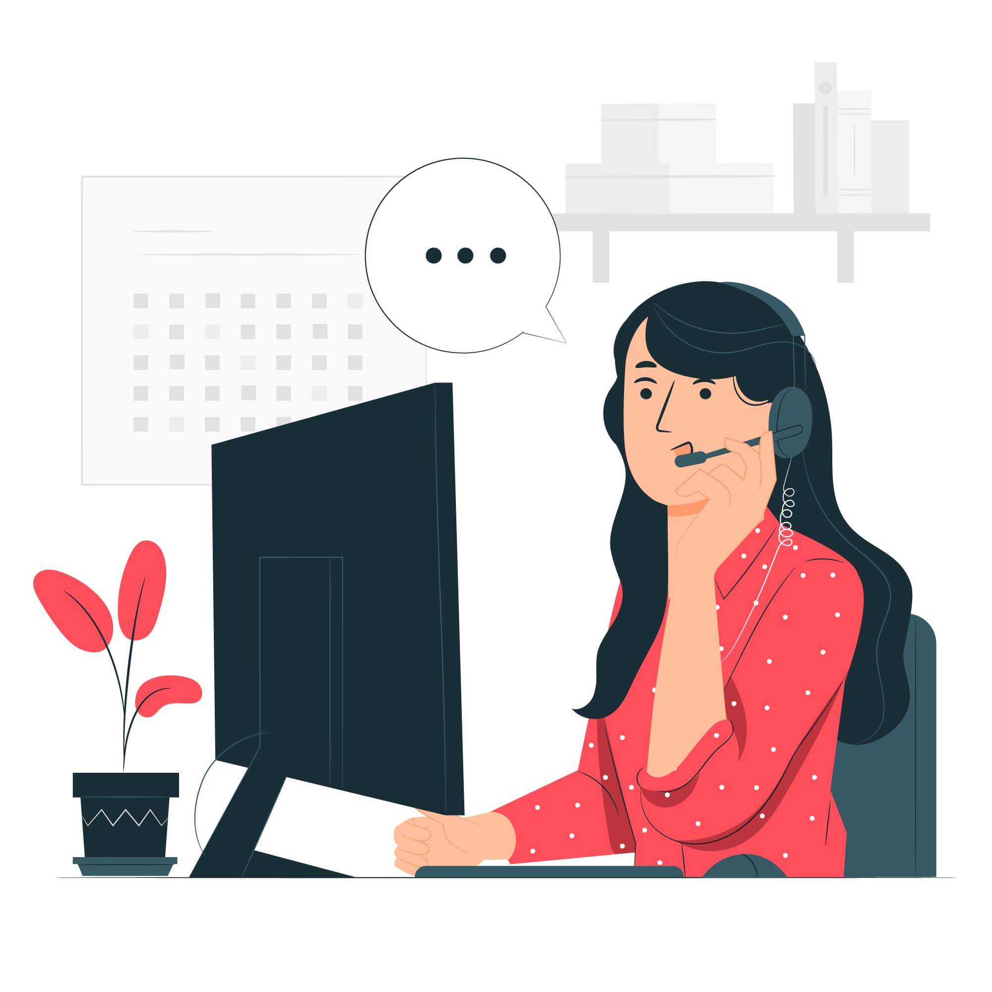 customer service illustration