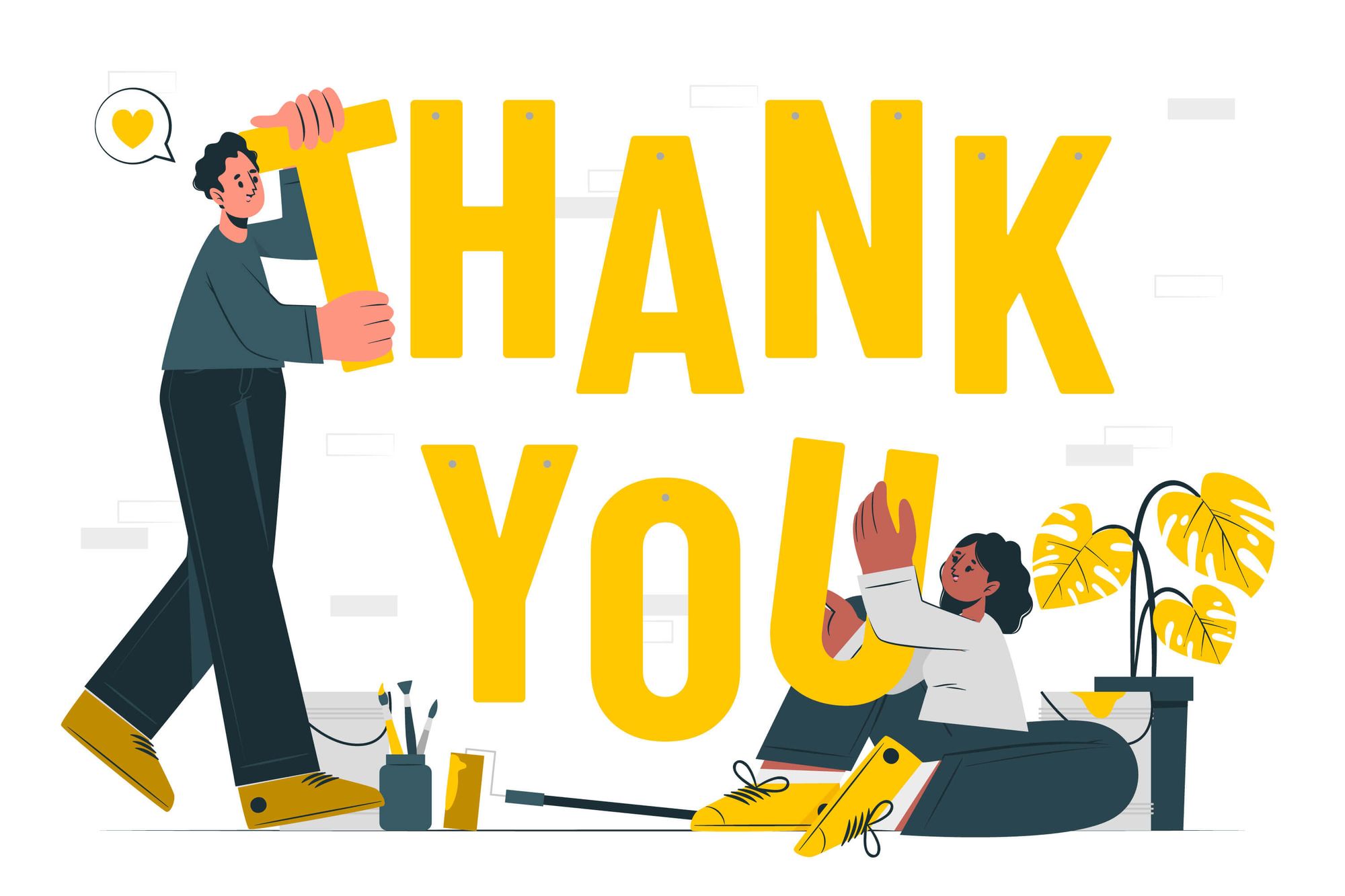 thank you illustration