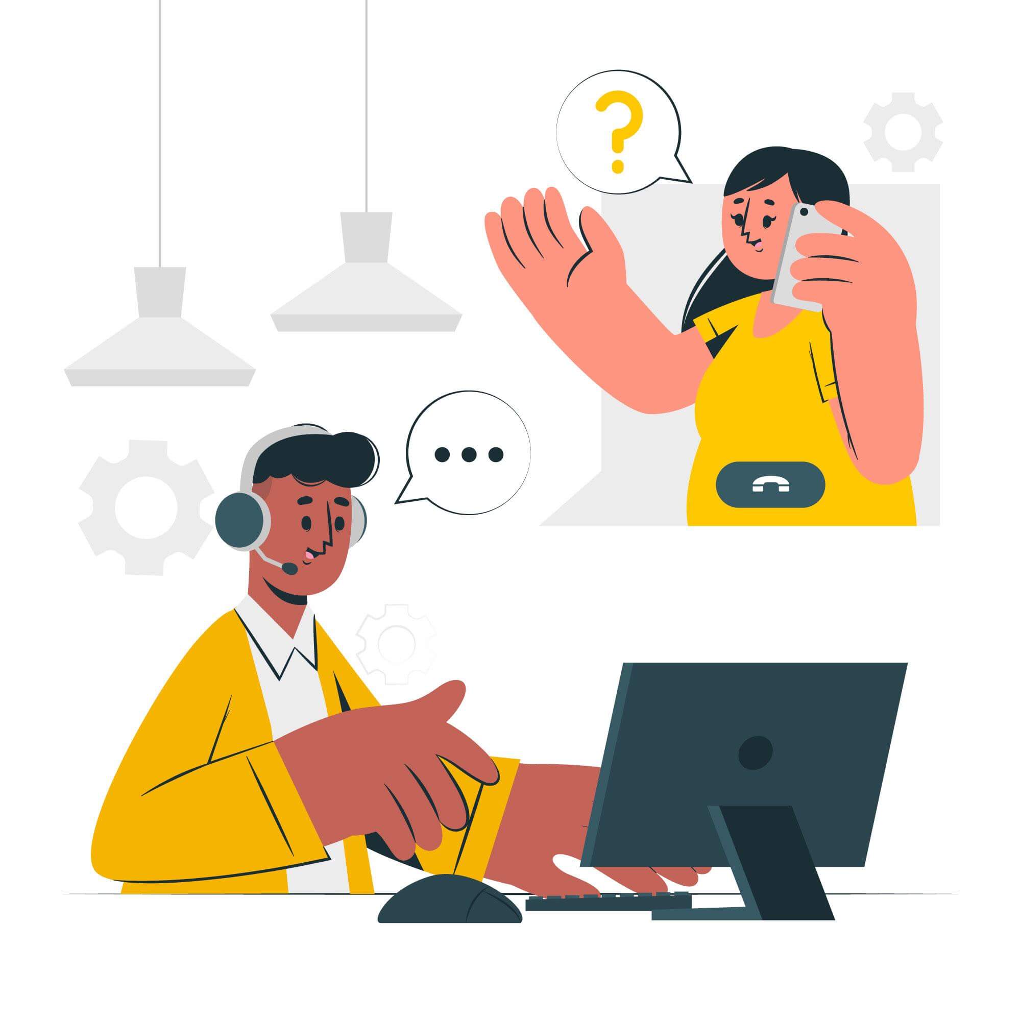 customer support illustration
