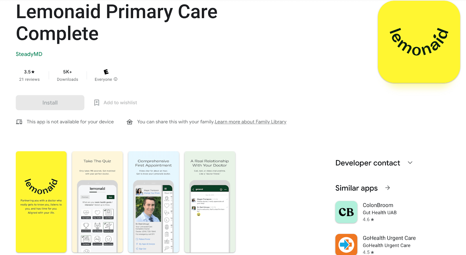 Lemonaid Primary Care Complete on App Store