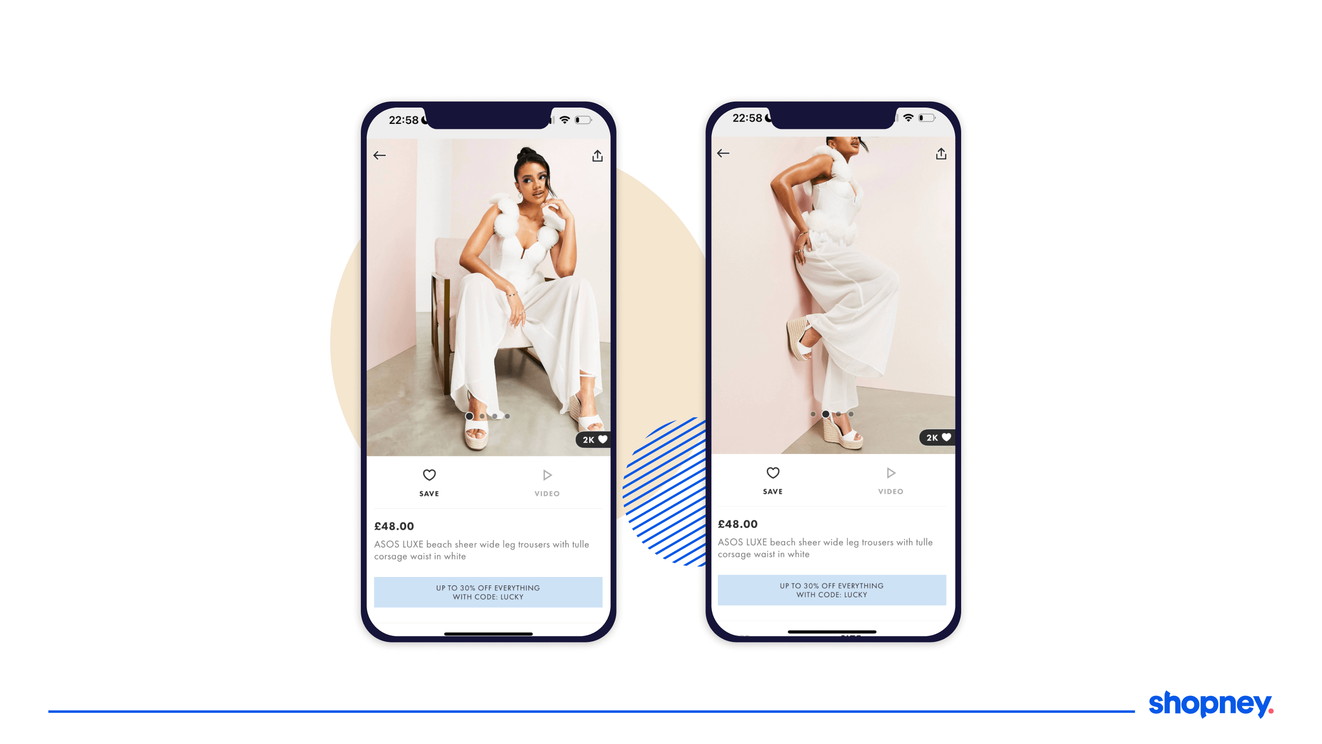 Product images on the mobile app