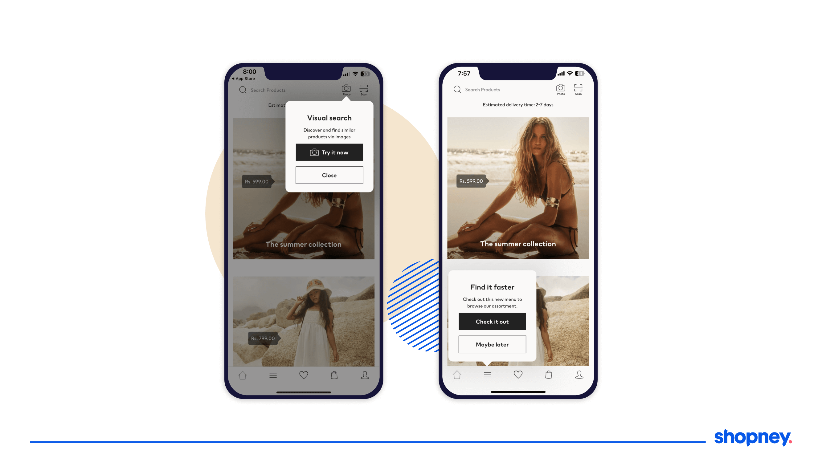 Visual search on H&M mobile app