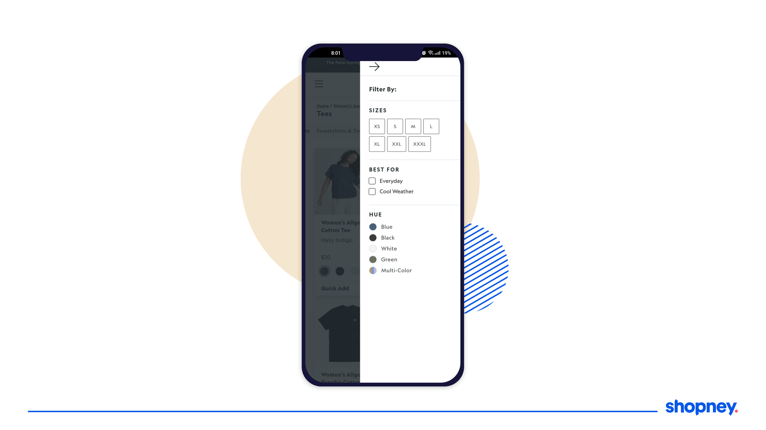 Allbirds mobile app filters