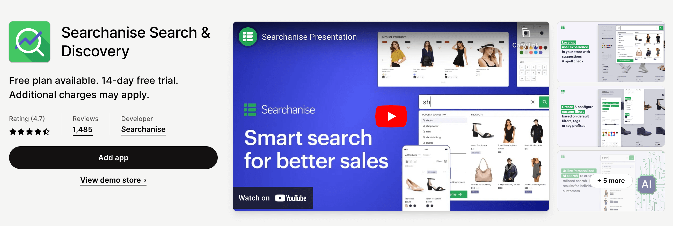 Searchanise Search & Discovery