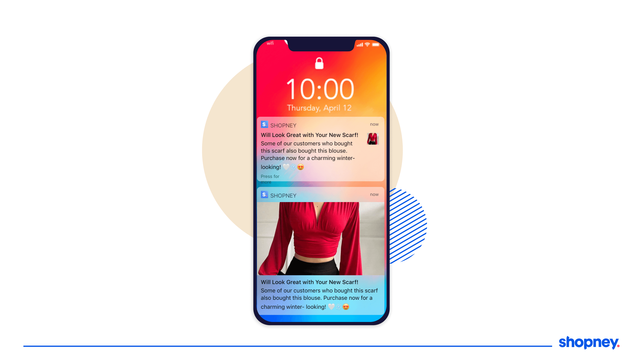 product recommendation- push notification