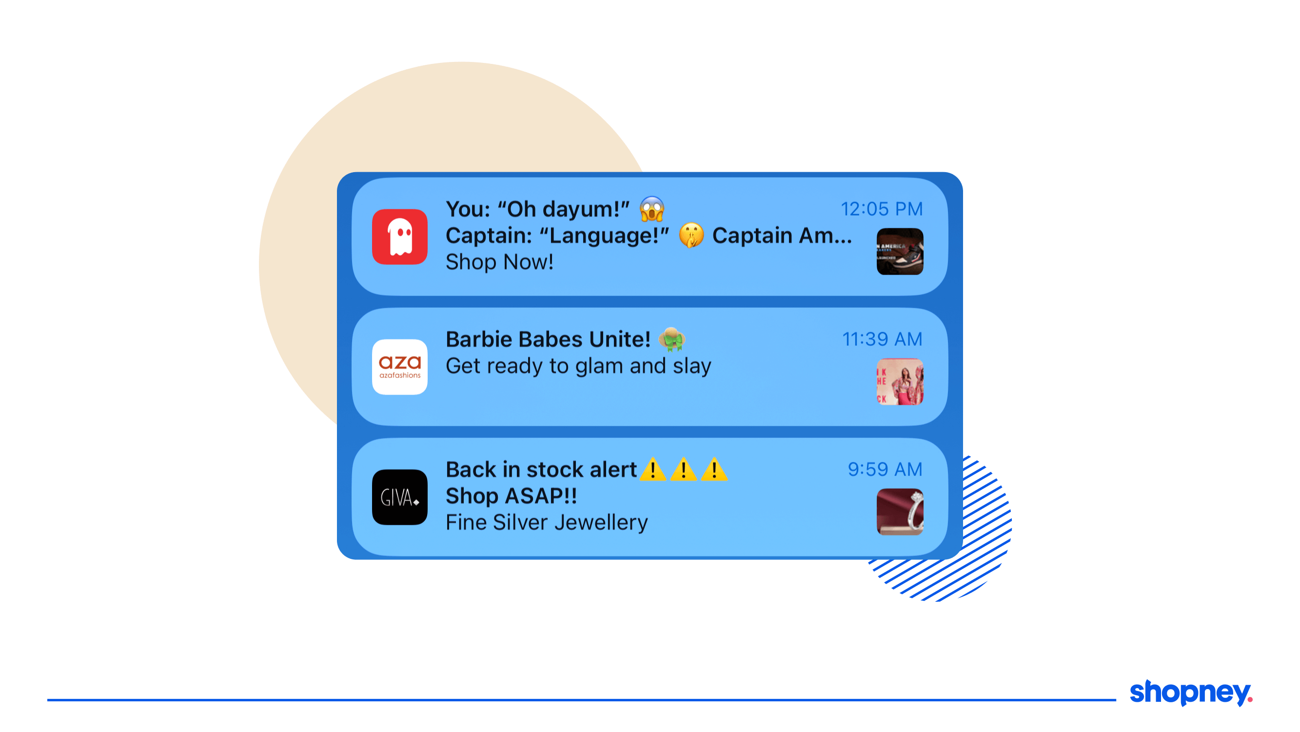 push notification samples with emojis