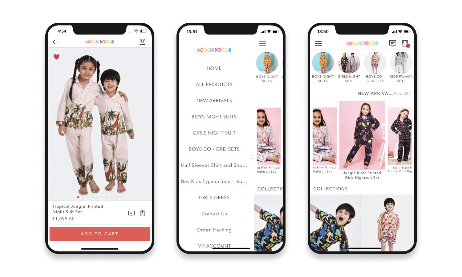 Top eCommerce Mobile App Design Examples - Koochi Poochi