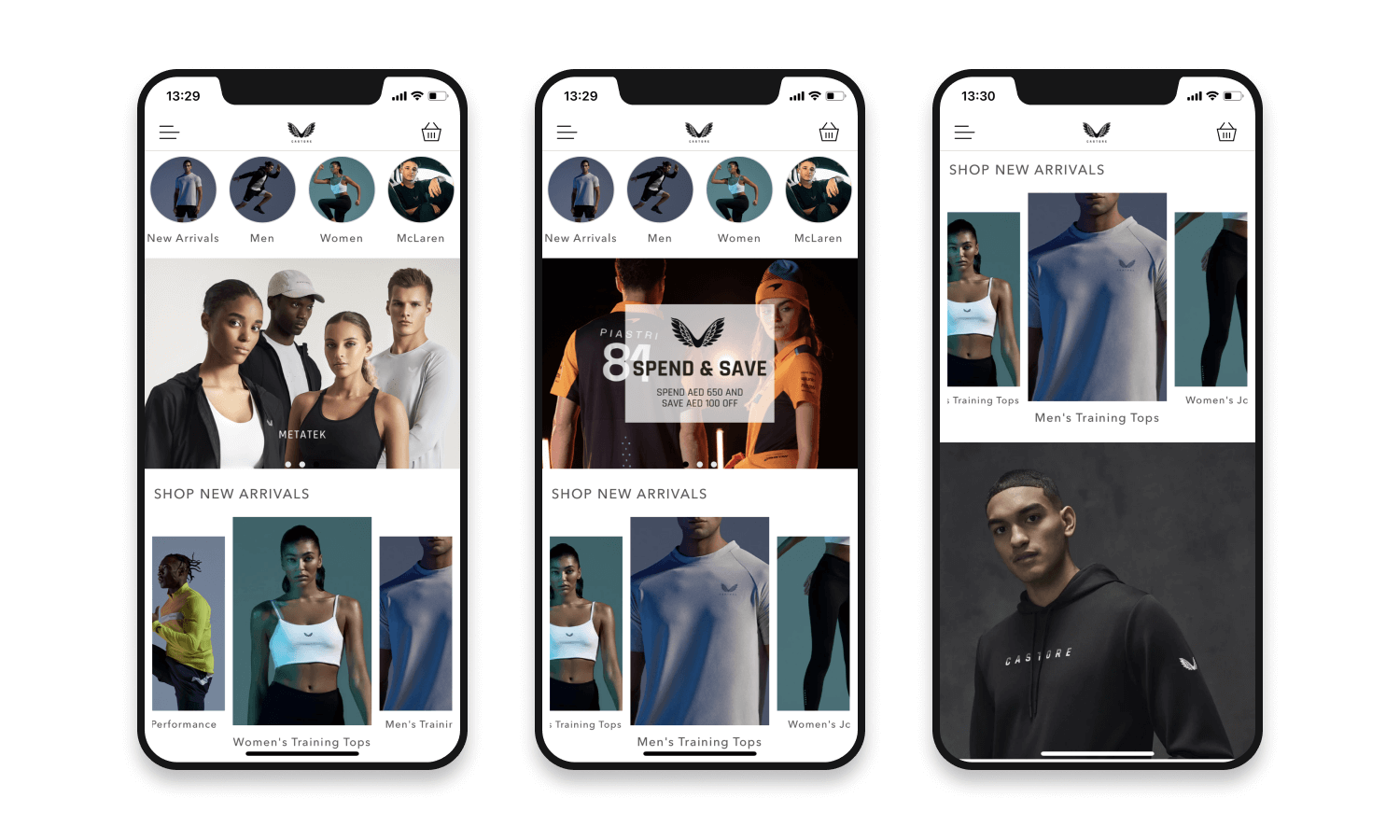 Top eCommerce Mobile App Design Examples - Castore