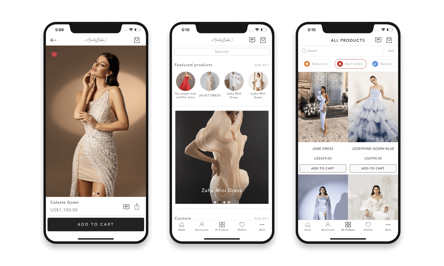 Top eCommerce Mobile App Design Examples - Amelie Baku