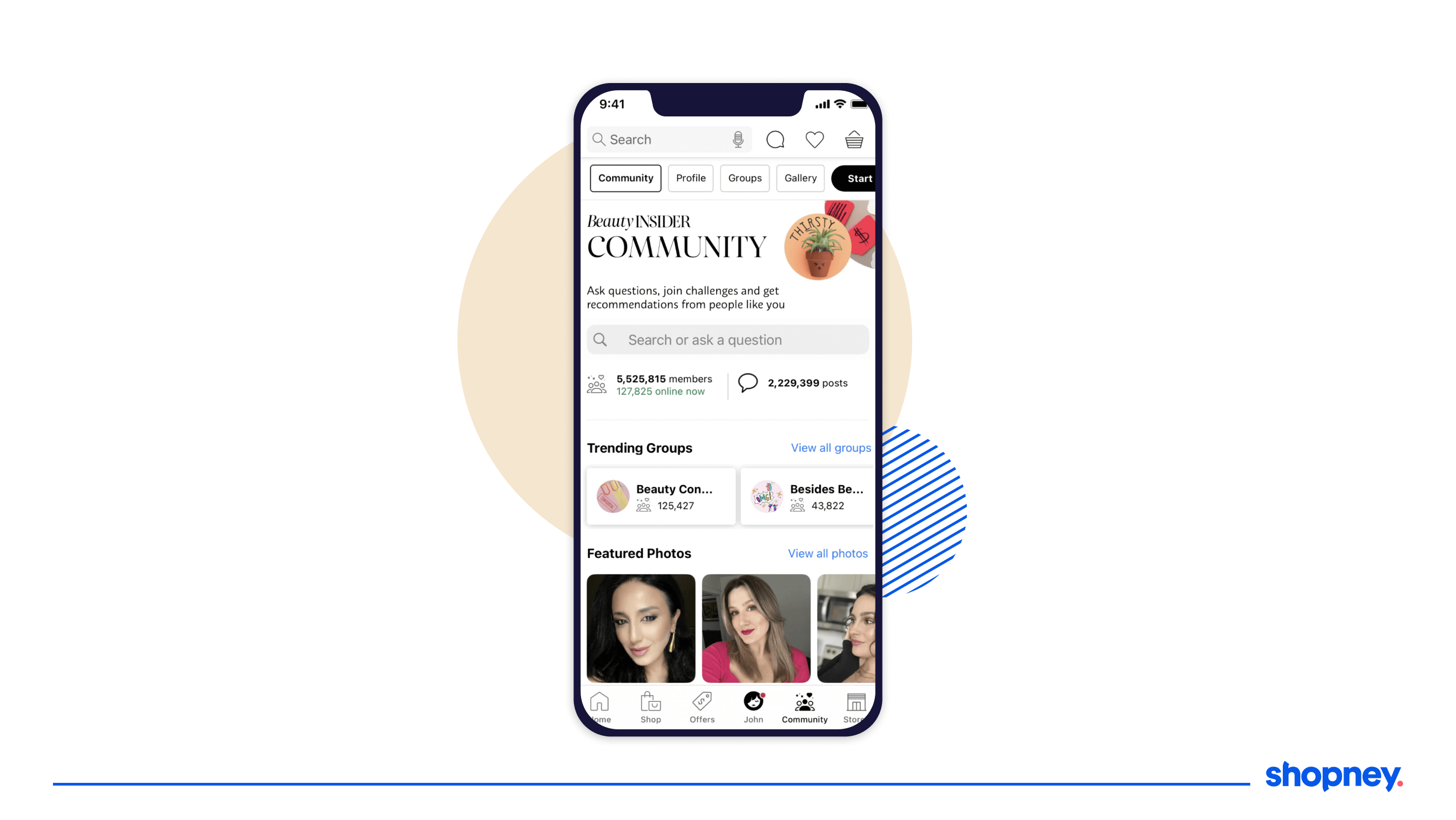 Community program of Sephora app