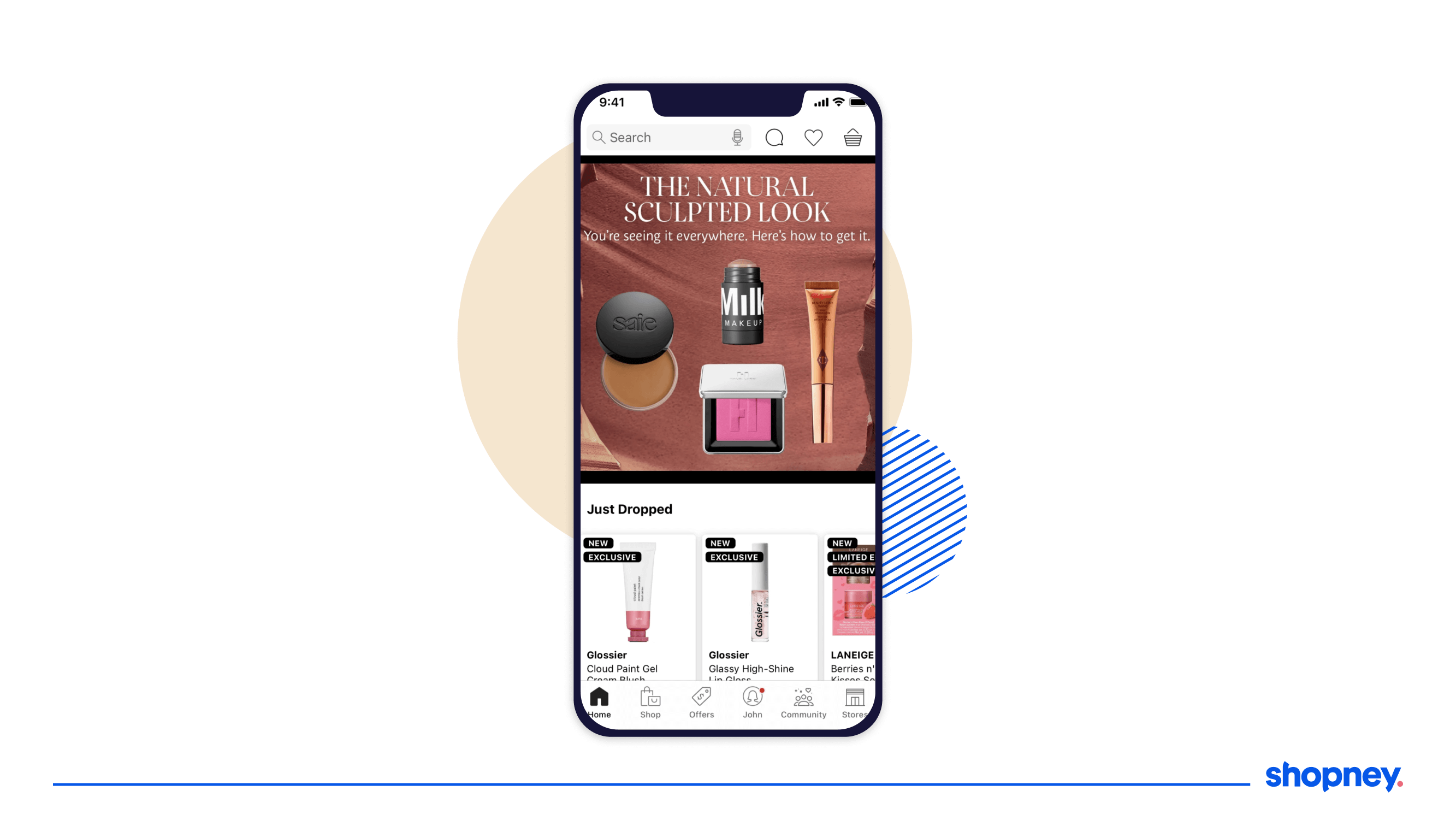 Just dropped section on Sephora app