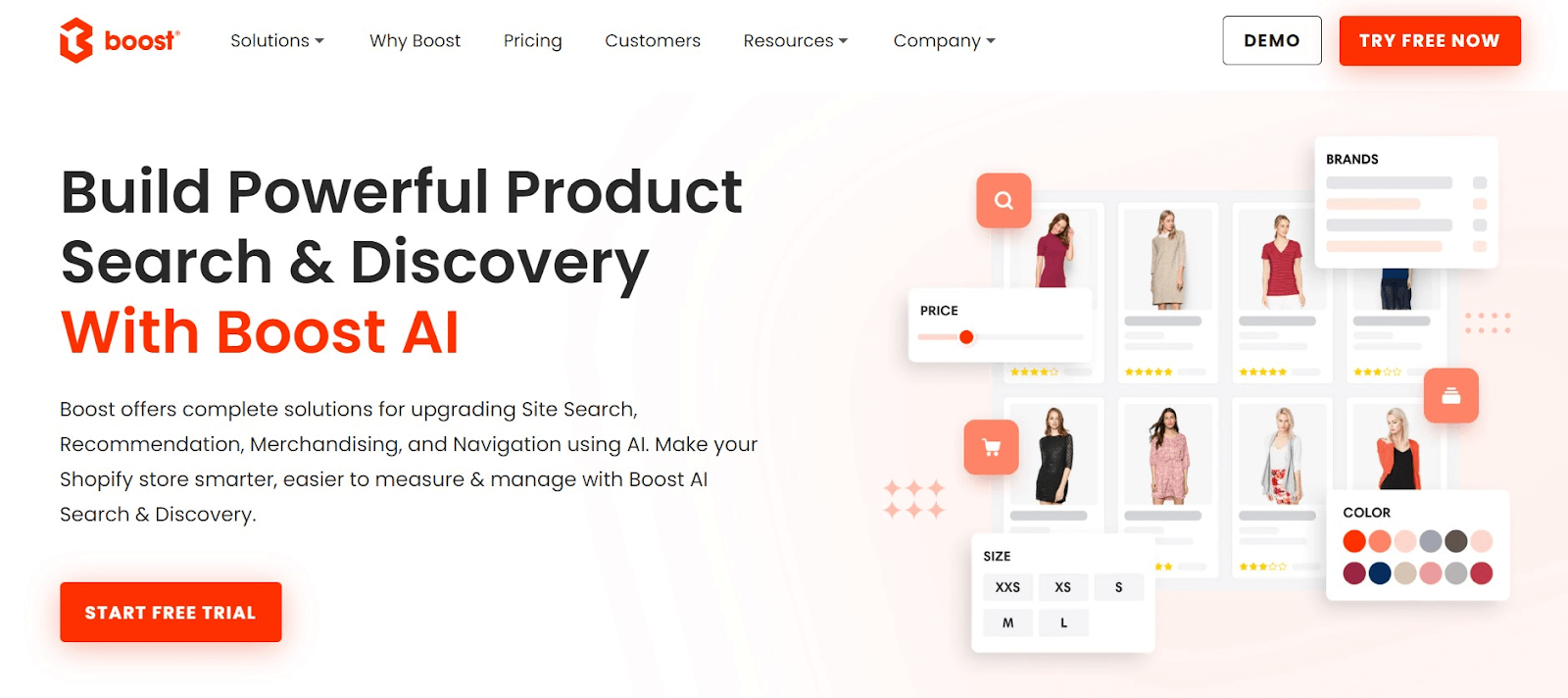 the website of Boost Commerce