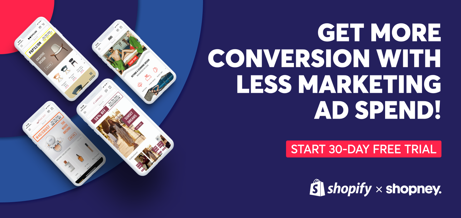 Get more conversion with less marketing ad spend! Start 30-day free trial