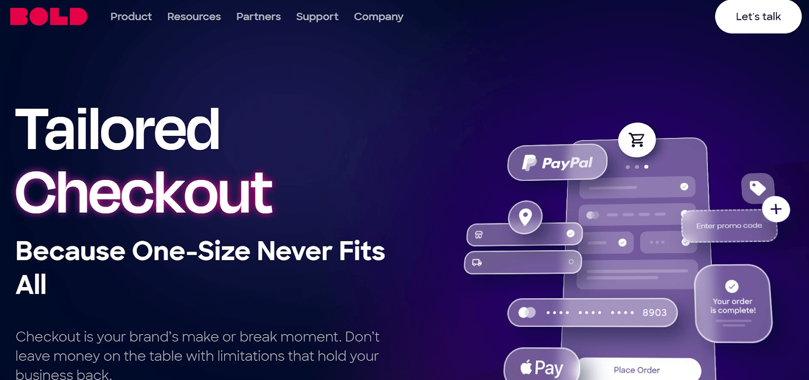 Bold Discount website