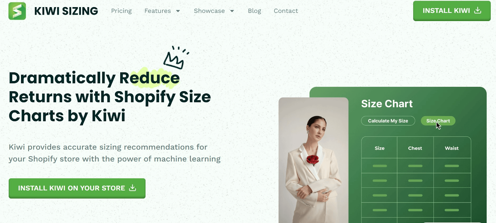 Kiwi Sizing website
