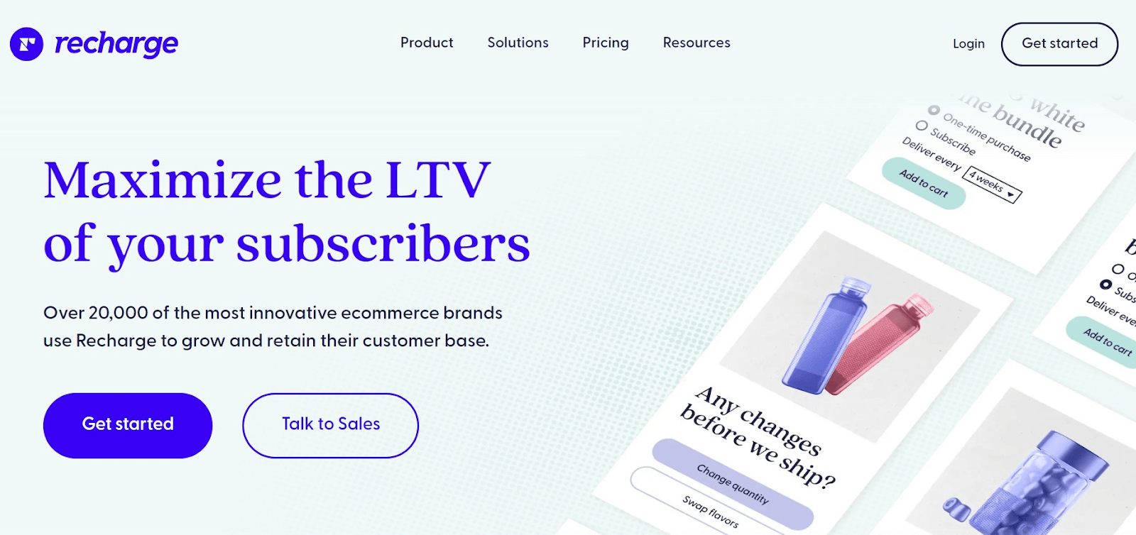 Recharge website