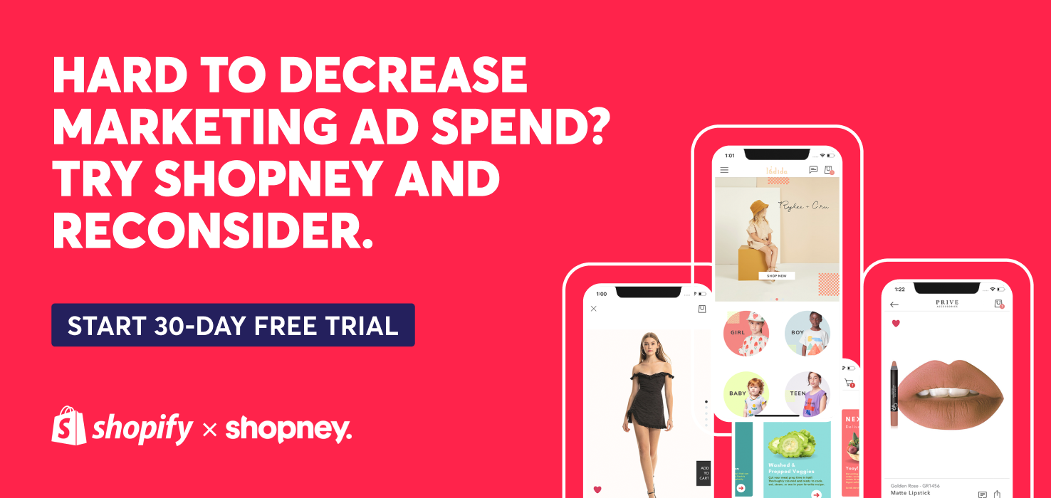 Hard to decrease marketing ad spend? Try Shopney and reconsider. Start 30-day free trial