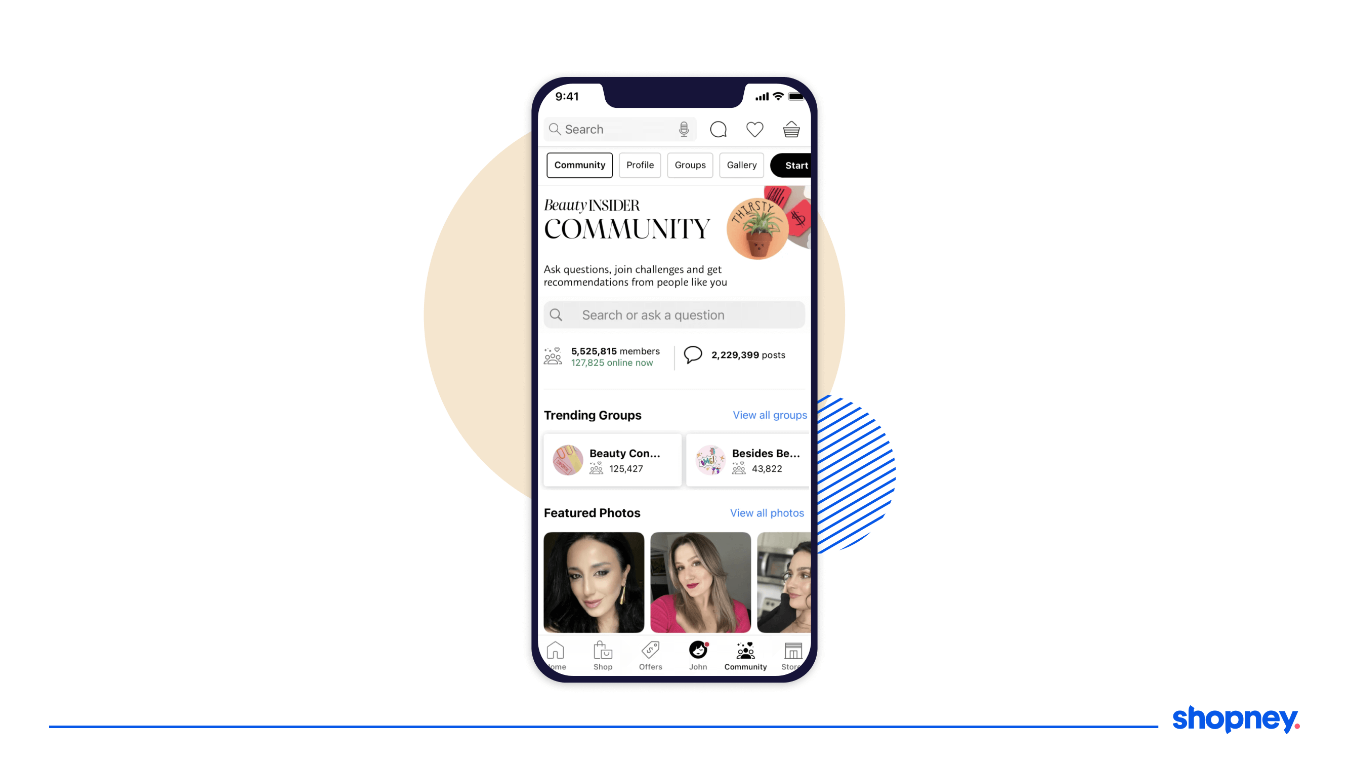 Beauty insider community program of Sephora's mobile app