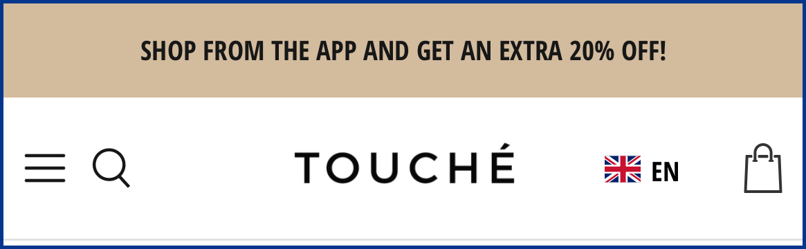 how to promote your mobile app Touche example