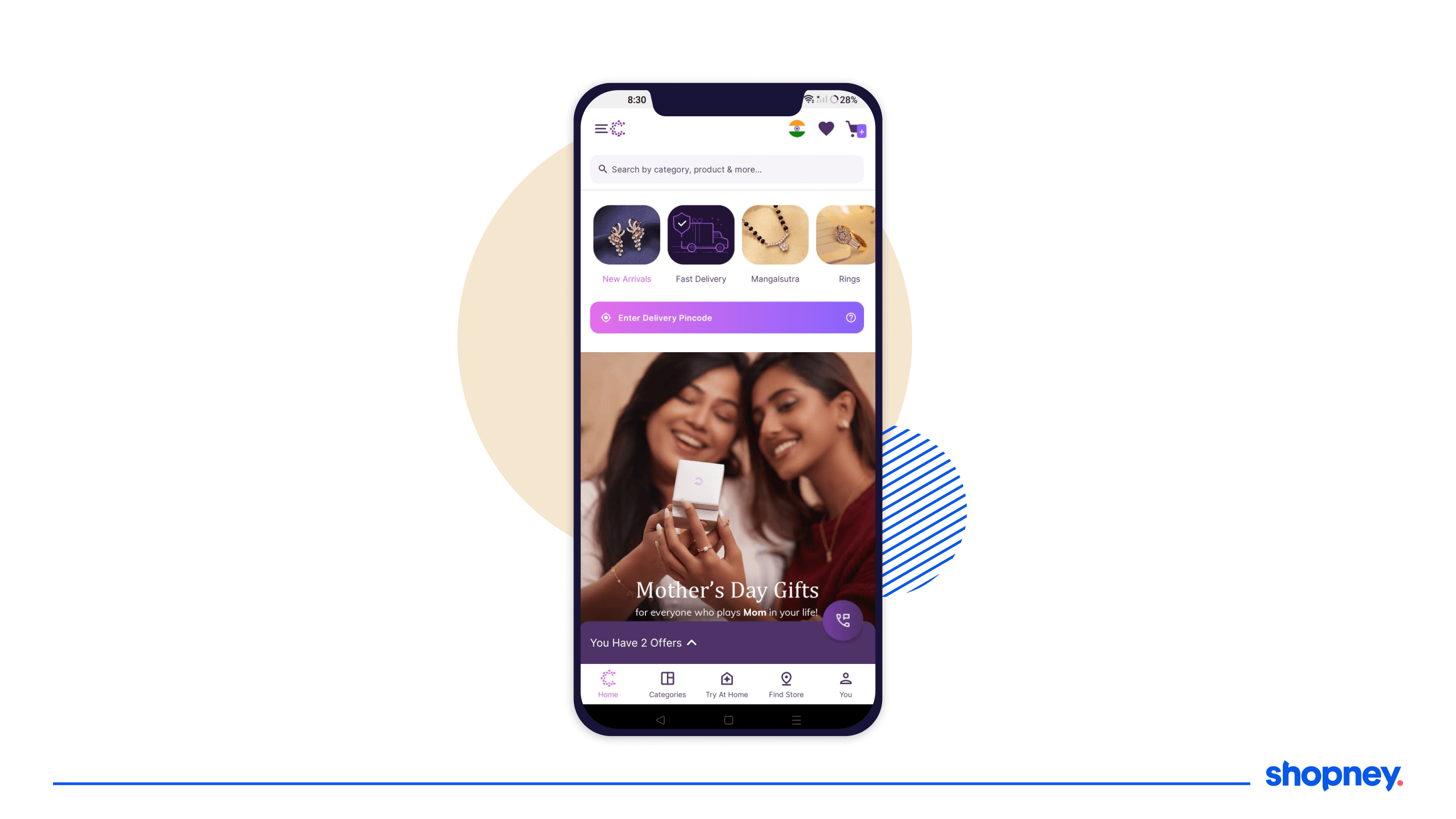 Example of Caratlane promote their collection for a special day