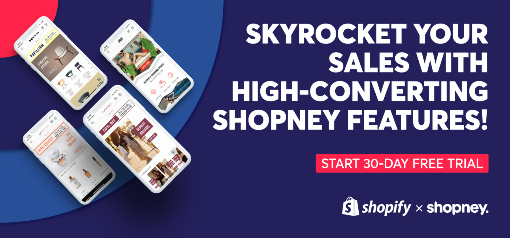 Skyrocket your sales with high-converting Shopney features! Start 30-day free trial
