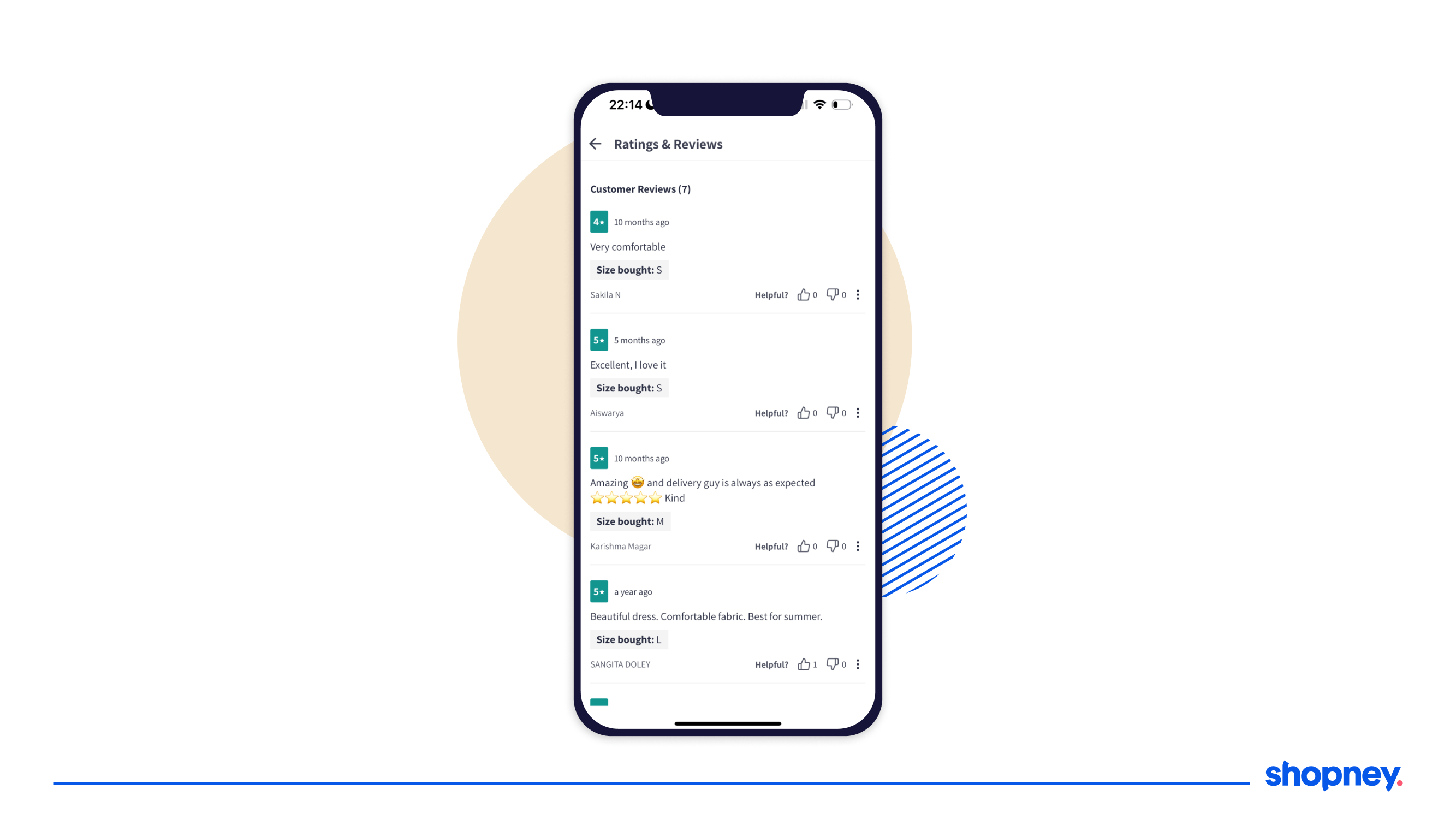 Showcase customer reviews to help customers in decision making process