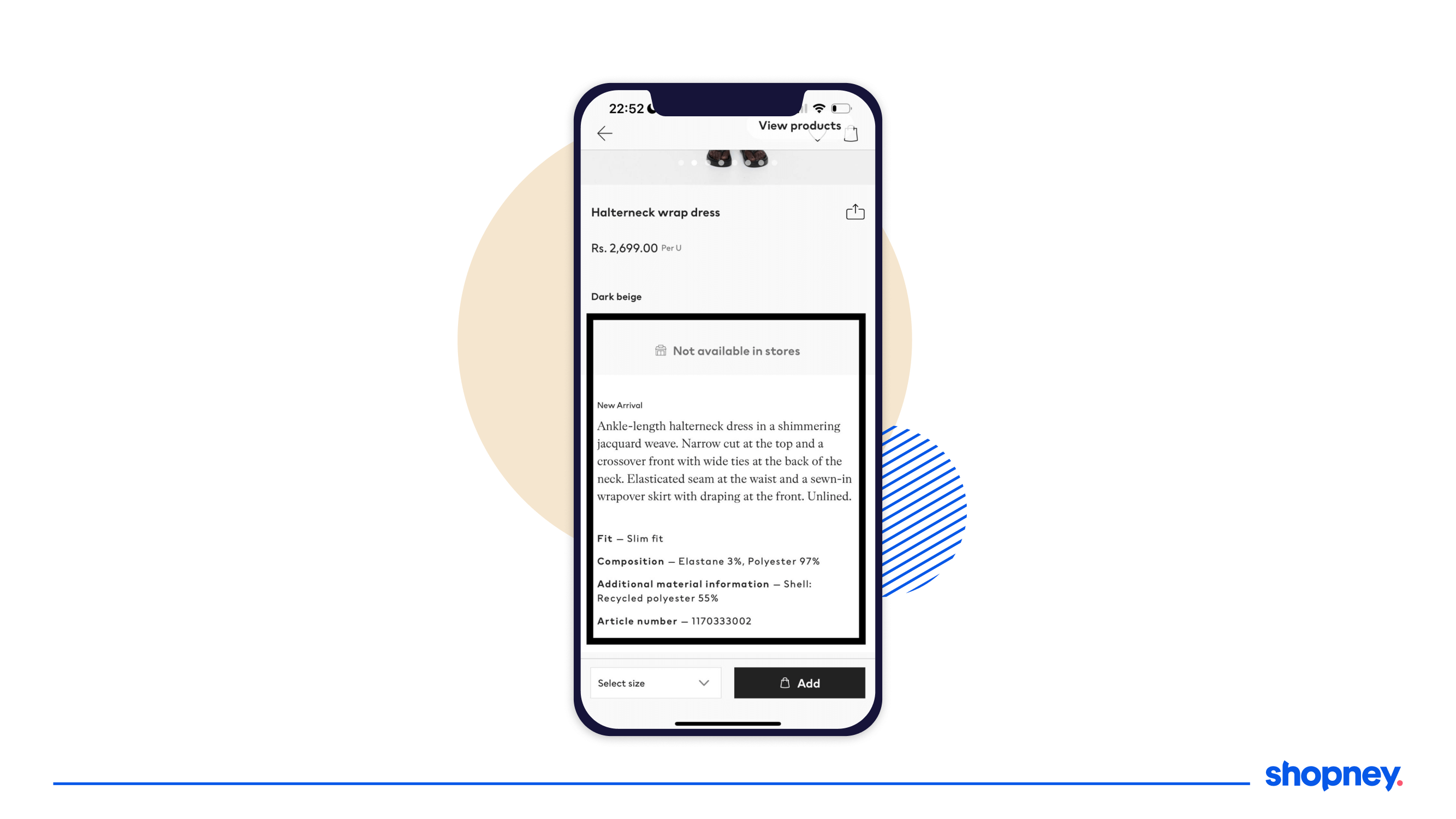 Provide product details to your customers in mobile app
