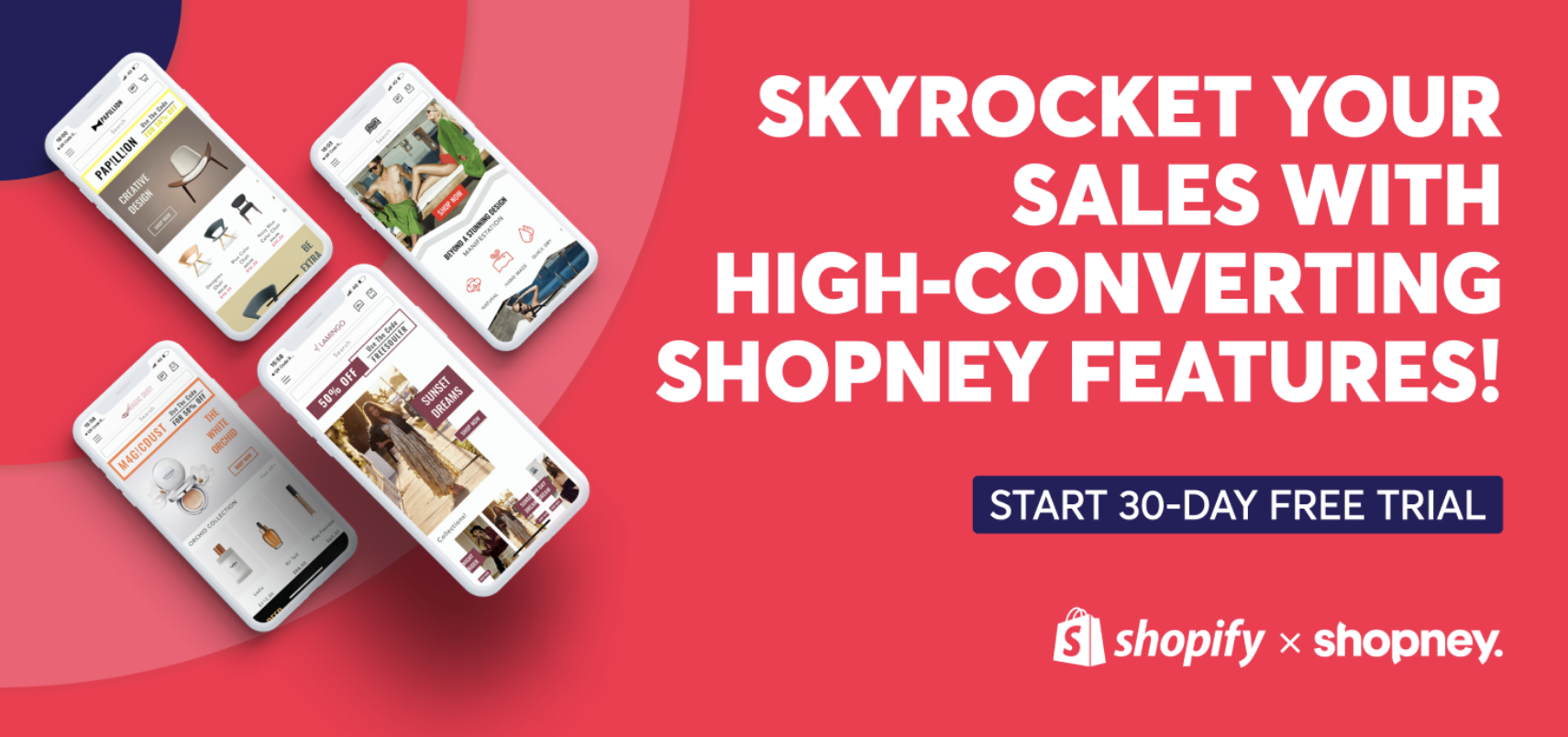 Skyrocket your sales with high-converting Shopney features! Start 30-day free trial