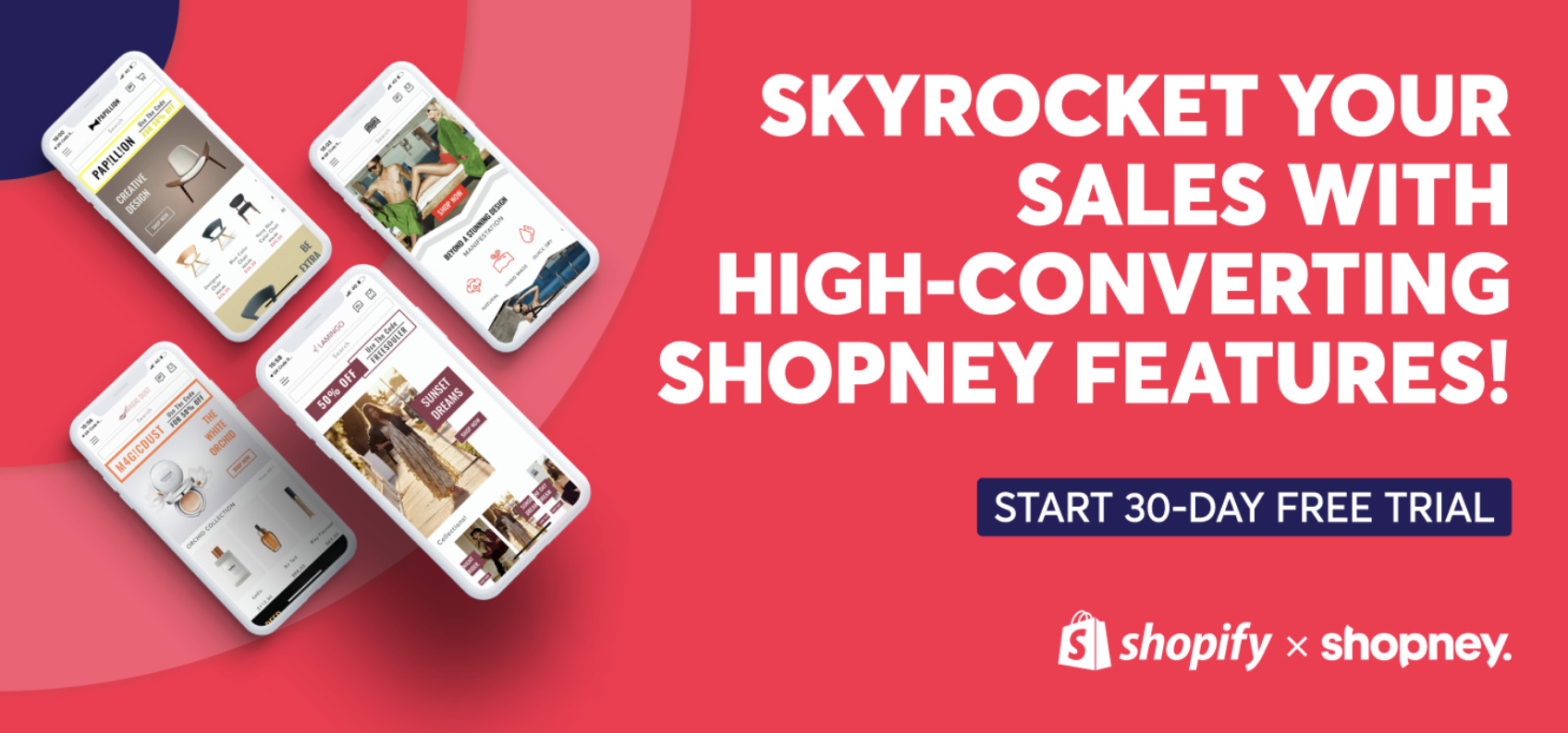 Skyrocket your sales with high-converting Shopney features! Start 30-day free trial