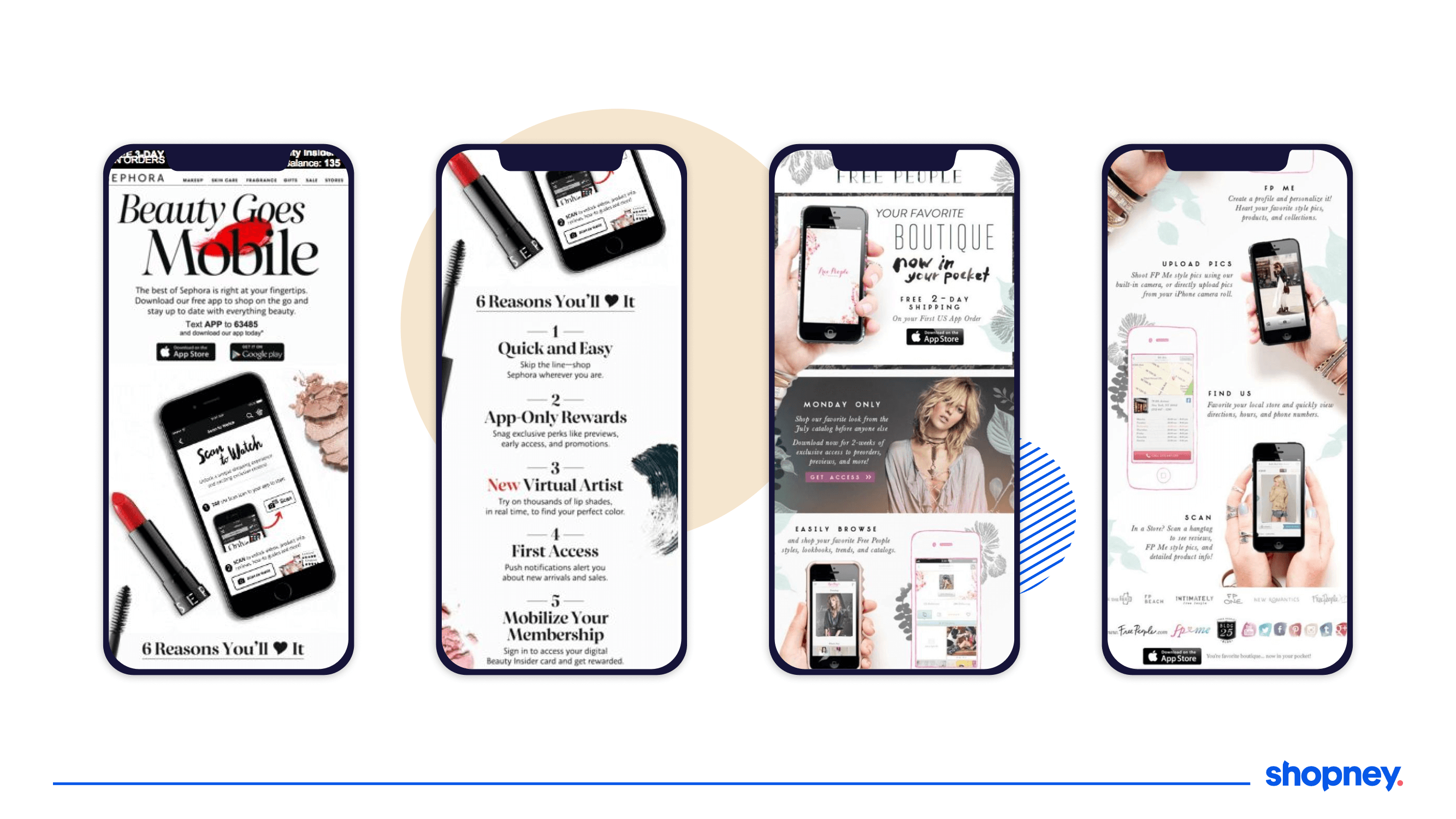 Example of a mobile app promotion through email