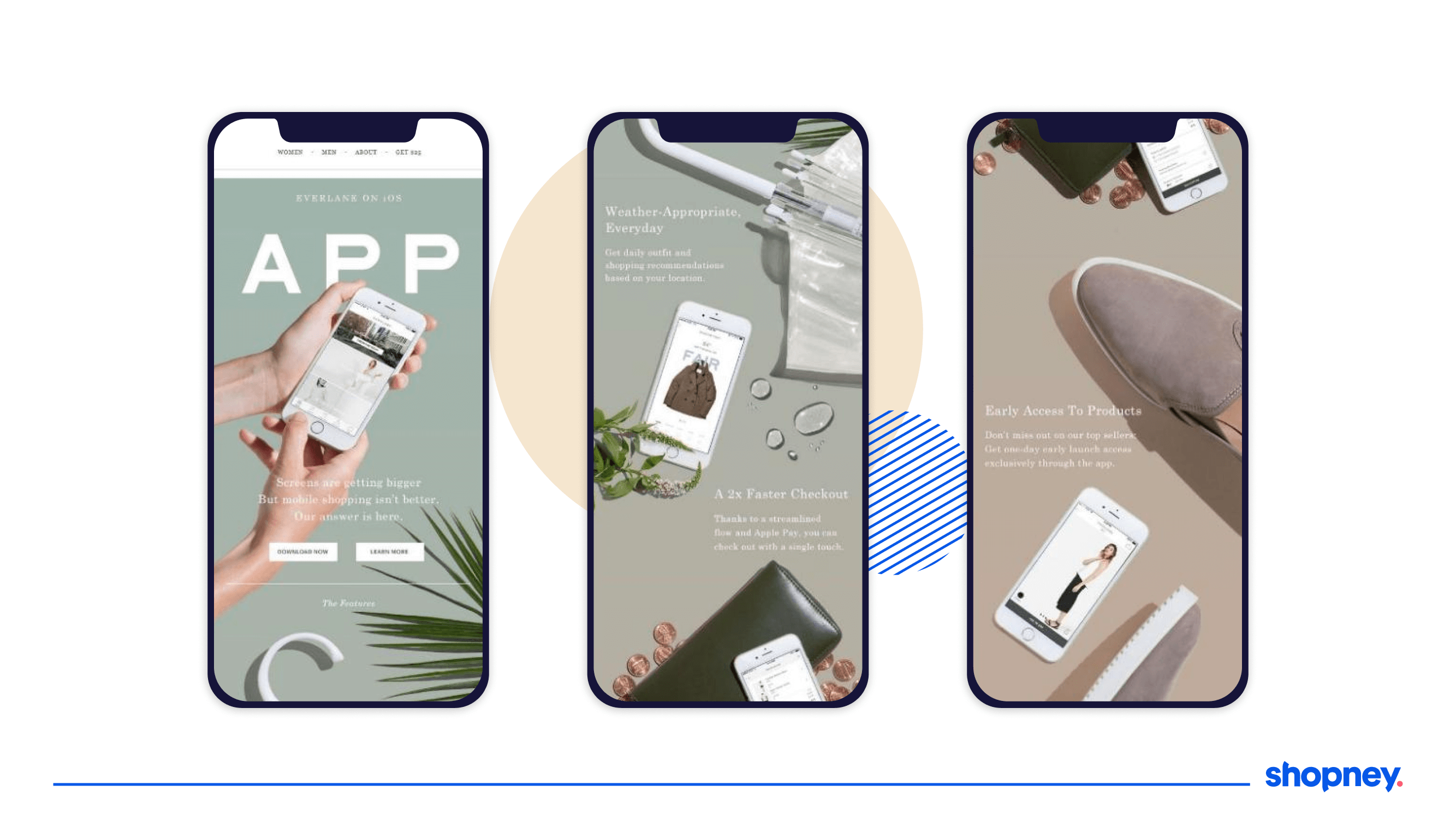 Example of a brand promoting their mobile app