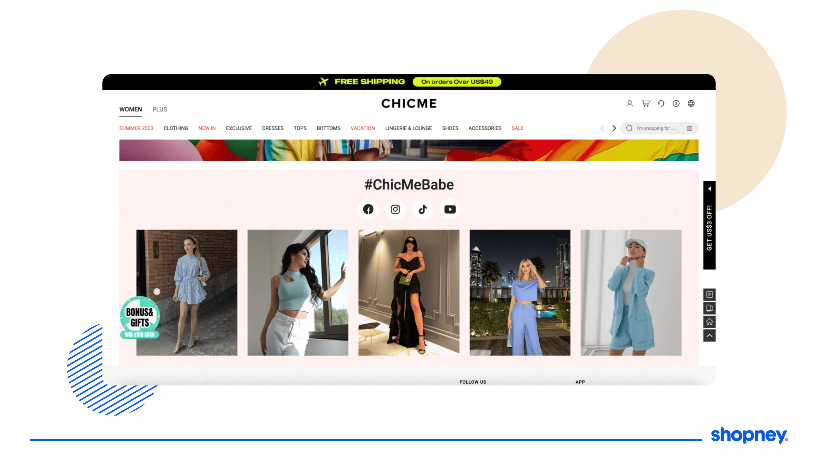 example of retail brand leveraging UGC on their website 
