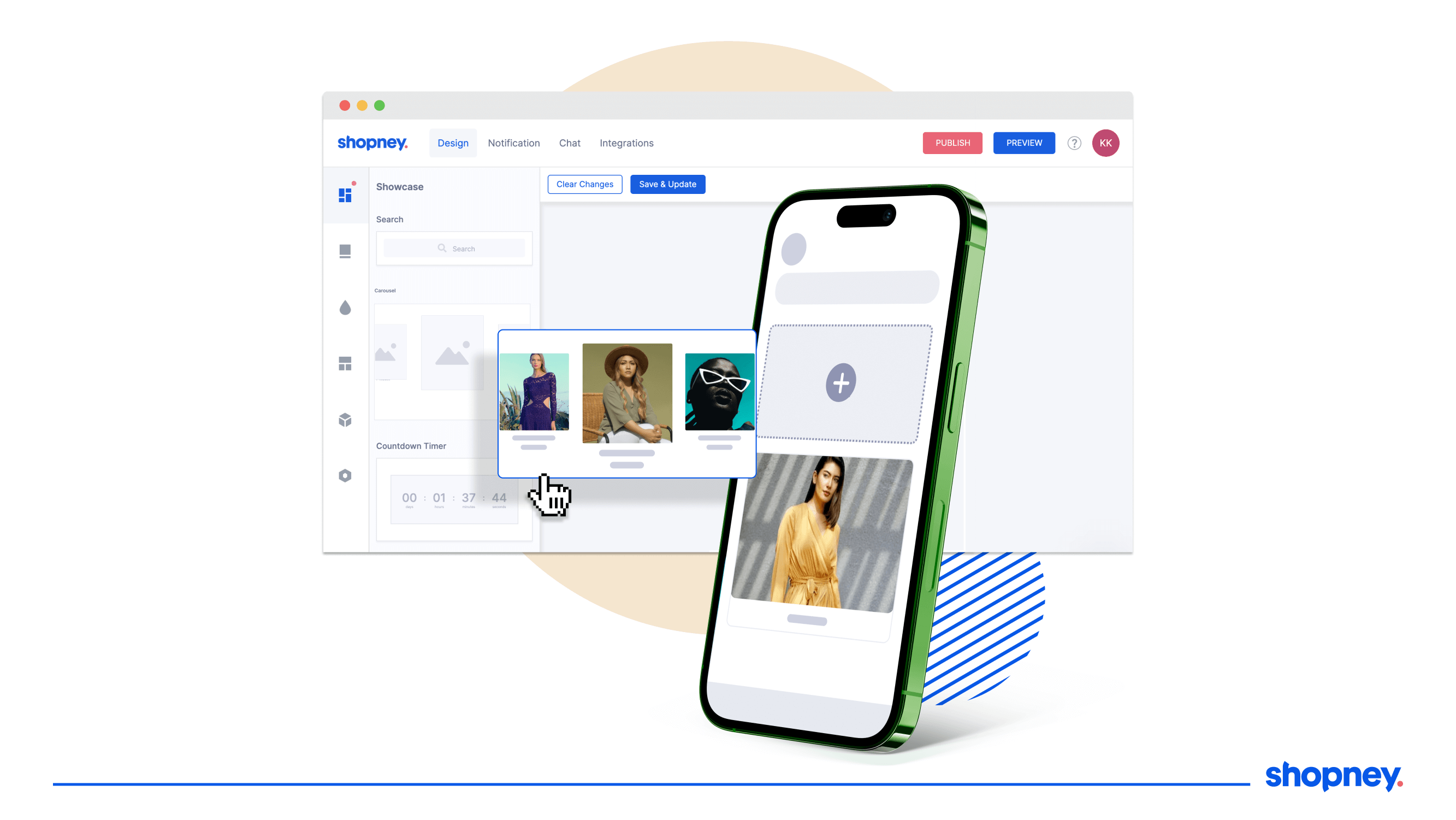 Shopney mobile app builder dashboard