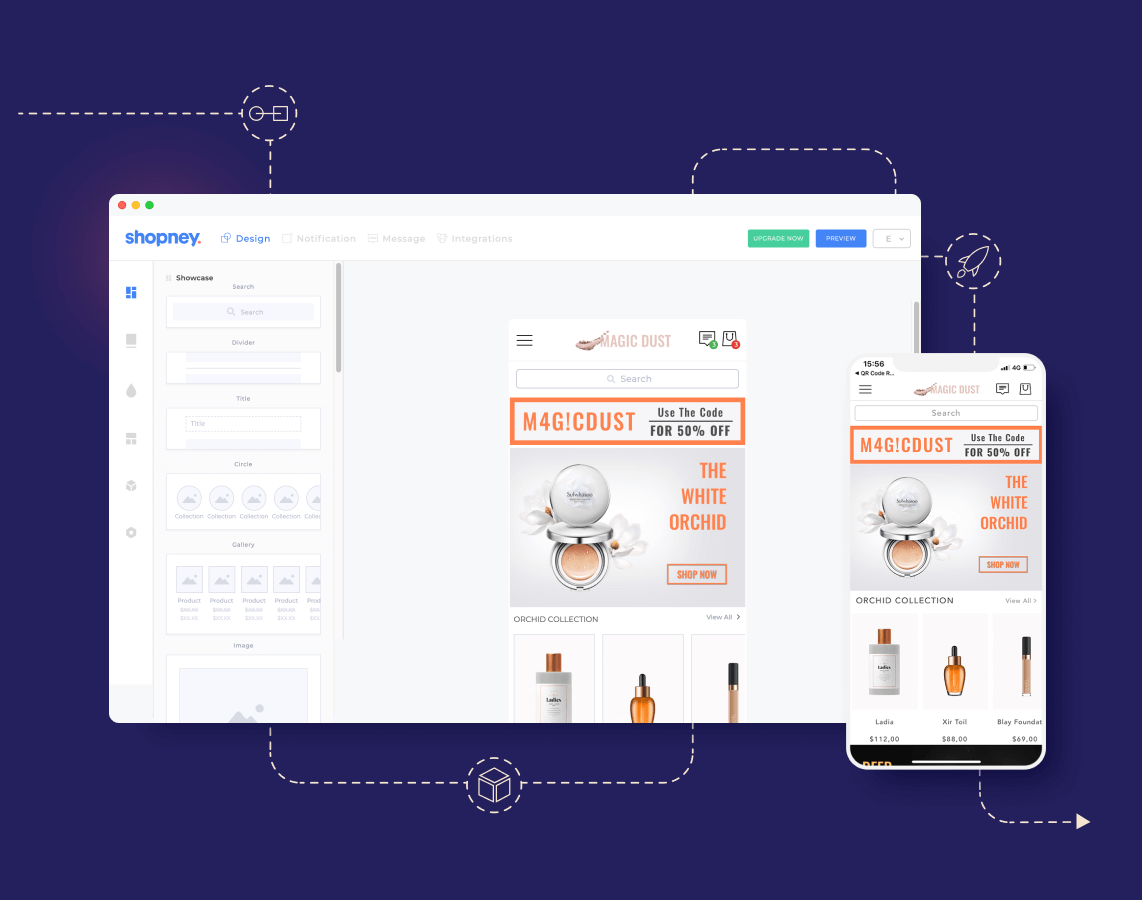 Screenshot from Shopney's dashboard 