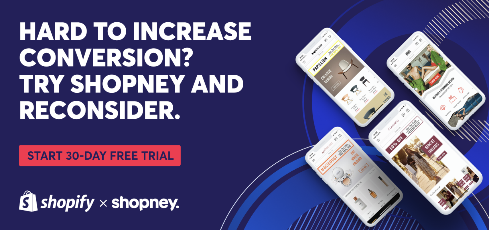 Hard to increase conversion? Try Shopney and reconsider. Start 30-day free trial
