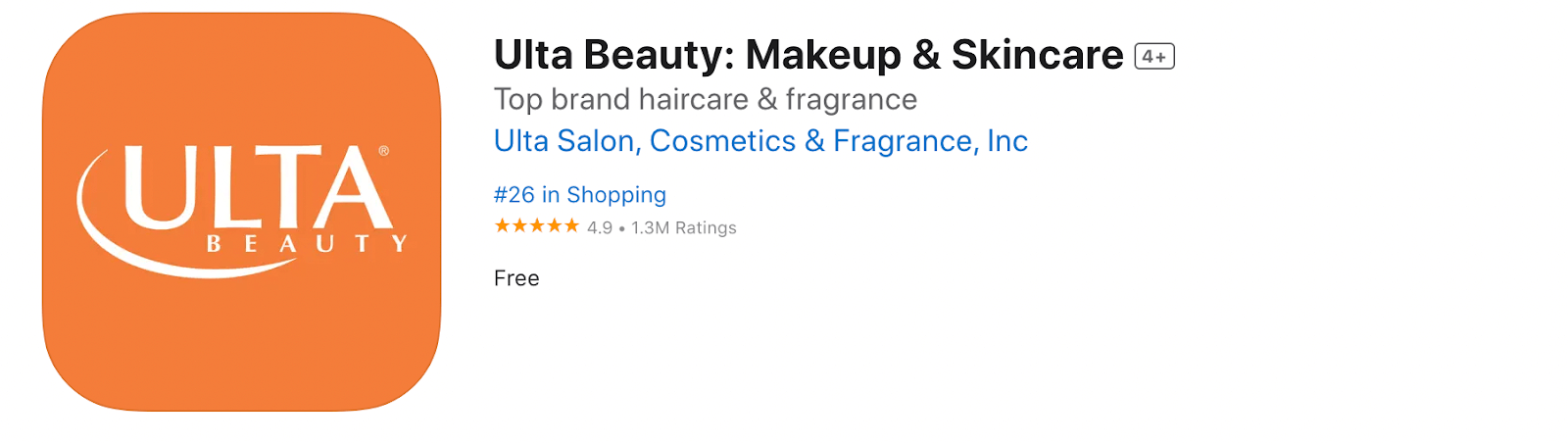 Ulta Beauty mobile app