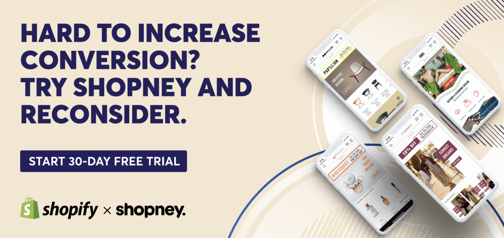Hard to increase conversion? Try Shopney and reconsider. Start 30-day free trial