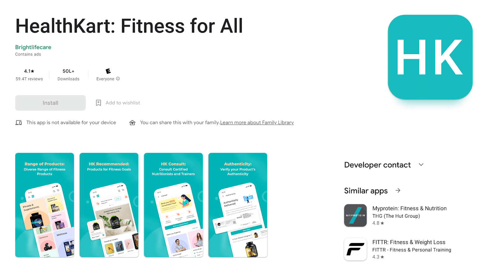 HealthKart: Fitness for All mobile app