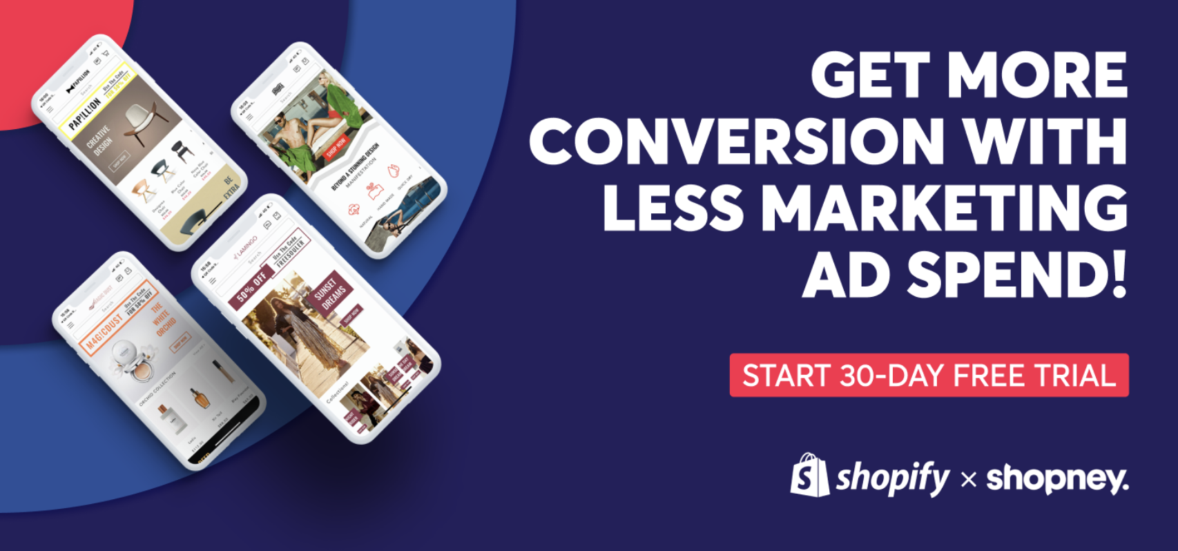 Get more conversion with less marketing ad spend! Start 30-day free trial