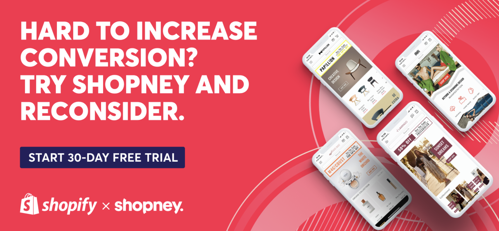 Hard to increase conversion? Try Shopney and reconsider. Start 30-day free trial