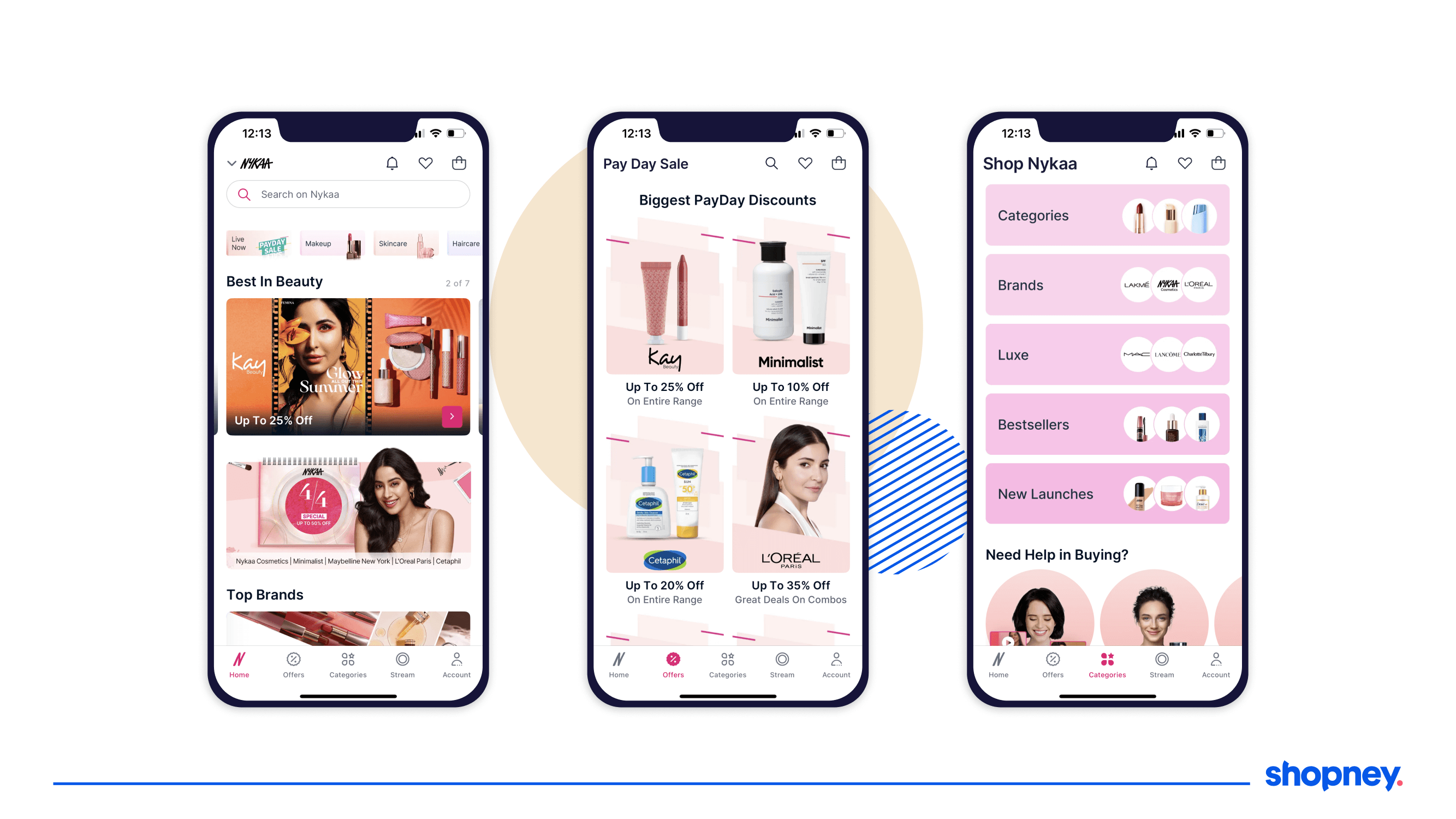 Nykaa mobile app example